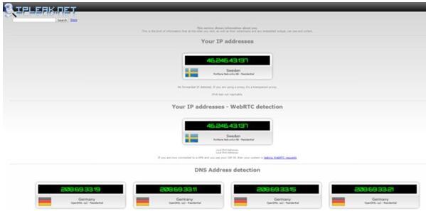 IPLeak.net的示例分(fēn)析